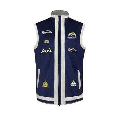 Custom Logo Embroidery Design Cotton Poly Softshell Unisex Work Vest Jacket With Custom Logo