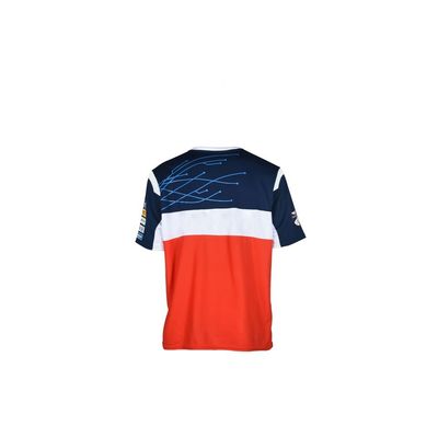 Custom Printing Short Sleeve Breathable Horse Racing Shirt with Retro Stripes Design