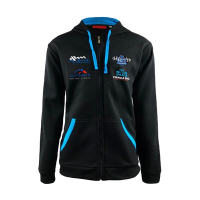 Gender-Neutral Windproof Custom Artwork Cotton Polyester Jersey Sports Racing Hoodie