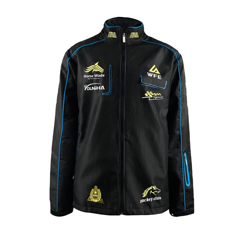 Windproof Custom Embroidered Teamwear Sports Racing Jackets for 7 Days Sample Order